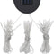 vidaXL - Prieel - met - klamboe - LED-lichtslinger - 4x3x2,73 - m - antracietkleurig
