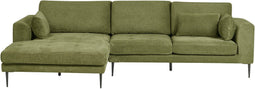 FLAM - Hoekbank - Groen - Rechtszijdig - Polyester