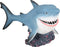 Flamingo Aquarium accessoire Haai - 14 x 7 x 7 cm - Blauw