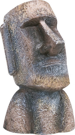 Flamingo - Aquariumdecoratie Moai - Grijs - M - 7 x 8 x 12 cm