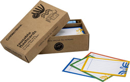 Flashcard Correctbook 75mmx110mm lijn assorti