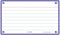 Flashcard Oxford 2.0 75x125mm 80vel 250gr lijn paars | 20 stuks