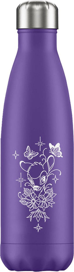 FLASKE Bambi - RVS Drinkfles van 500ML - Geschikt als waterfles, thermosfles en thermoskan