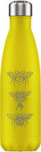 FLASKE Bees - RVS Drinkfles van 500ML- Geschikt als waterfles, thermosfles en thermoskan