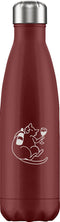 FLASKE Drunk Cat - RVS Drinkfles van 500ML- Geschikt als waterfles, thermosfles en thermoskan