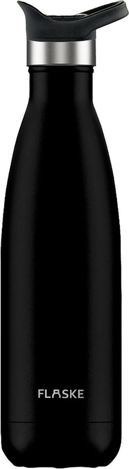 FLASKE FLASKE Sports Bottle - Night - RVS Drinkfles van 500ML- Geschikt als waterfles, thermosfles en thermoskan