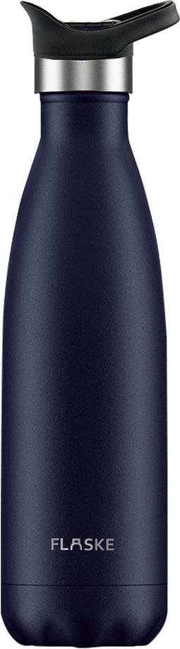 FLASKE FLASKE Sports Bottle - Shade - RVS Drinkfles van 500ML- Geschikt als waterfles, thermosfles en thermoskan