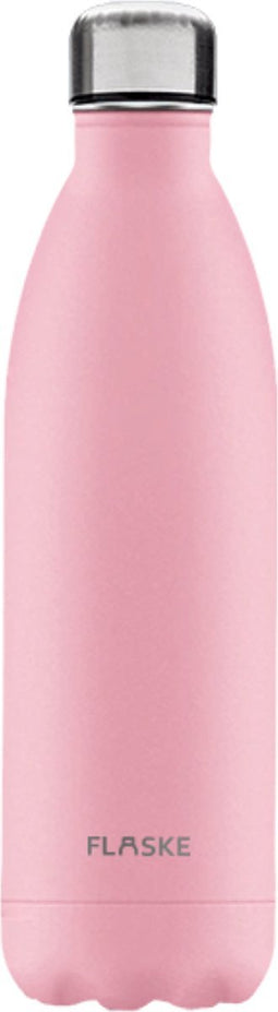 FLASKE Flower - RVS Drinkfles van 1L- Geschikt als waterfles, thermosfles en thermoskan