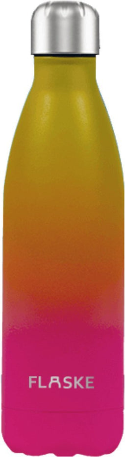 FLASKE Gradient Sunset - RVS Drinkfles van 750ML- Geschikt als waterfles, thermosfles en thermoskan