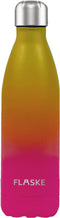 FLASKE Gradient Sunset - RVS Drinkfles van 750ML- Geschikt als waterfles, thermosfles en thermoskan