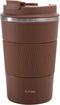 FLASKE Koffiebeker Coffee Cup - Chocolate - 380ml - RVS Koffiebeker to Go van 380ML