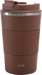 FLASKE Koffiebeker Coffee Cup - Chocolate - 380ml - RVS Koffiebeker to Go van 380ML