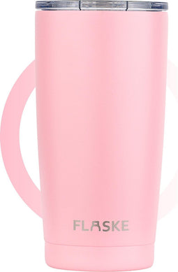 FLASKE Koffiebeker to go/ Tumbler - Flower - 500ml - RVS Thermosbeker van 500ML