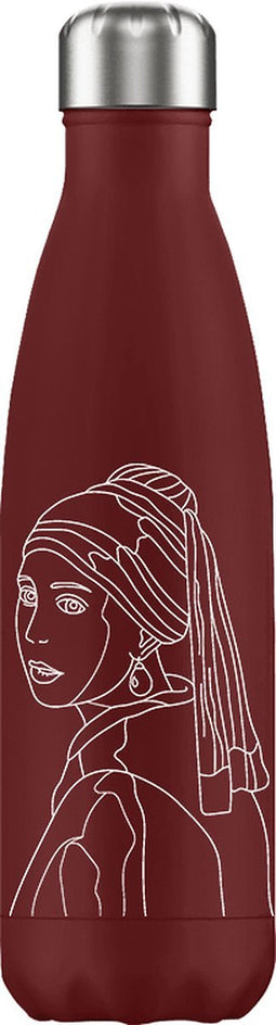 FLASKE Lady - RVS Drinkfles van 500ML- Geschikt als waterfles, thermosfles en thermoskan