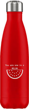 FLASKE Love Melon - RVS Drinkfles van 500ML- Geschikt als waterfles, thermosfles en thermoskan
