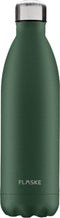 FLASKE Moss - RVS Drinkfles van 1L- Geschikt als waterfles, thermosfles en thermoskan