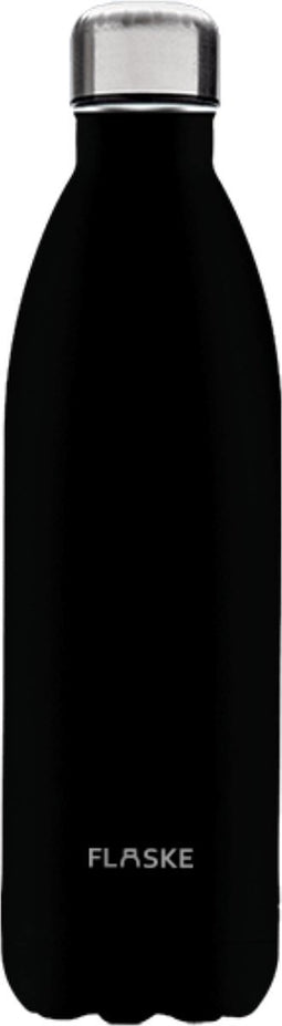 FLASKE Night - RVS Drinkfles van 1L- Geschikt als waterfles, thermosfles en thermoskan