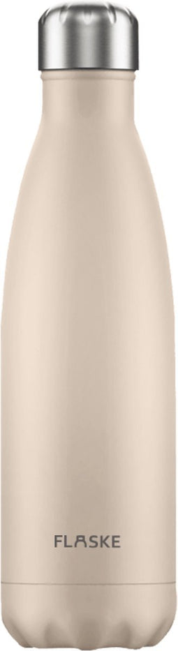 FLASKE Pale - 500ml - RVS Drinkfles van 500ML - Geschikt als waterfles, thermosfles en thermoskan