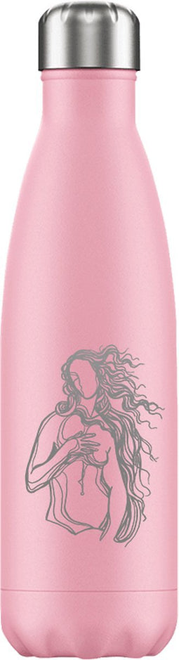 FLASKE Venus - RVS Drinkfles van 500ML- Geschikt als waterfles, thermosfles en thermoskan