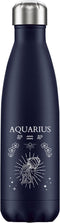 FLASKE Zodiac - Aquarius - RVS Drinkfles van 500ML- Geschikt als waterfles, thermosfles en thermoskan