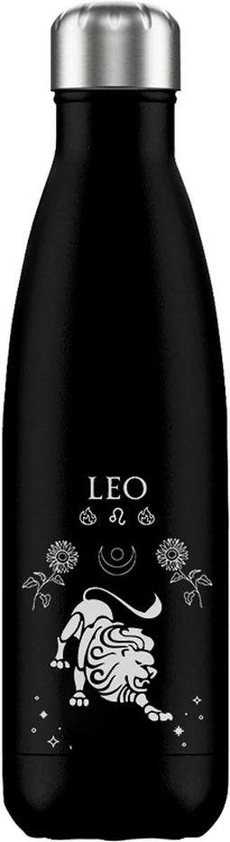FLASKE Zodiac - Leo - RVS Drinkfles van 500ML- Geschikt als waterfles, thermosfles en thermoskan