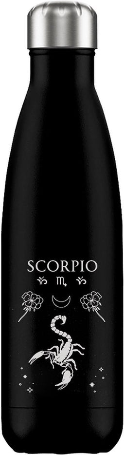 FLASKE Zodiac - Scorpio - RVS Drinkfles van 500ML- Geschikt als waterfles, thermosfles en thermoskan