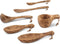 Flat bowl olijfhout 23 cm