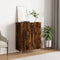 vidaXL - Dressoir - 69,5x34x90 - cm - bewerkt - hout - gerookt - eikenkleurig
