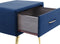 FLAYAT - Nachtkastje - Blauw - Fluweel