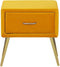 FLAYAT - Nachtkastje - Geel - Fluweel