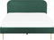 FLAYAT - Tweepersoonsbed - Groen - 160 x 200 cm - Fluweel