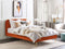FLAYAT - Tweepersoonsbed - Oranje - 160 x 200 cm - Fluweel