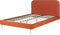 FLAYAT - Tweepersoonsbed - Oranje - 160 x 200 cm - Fluweel