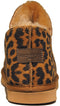 Warmbat Willow Print Panther Dames Sloffen - Suède - Wol - Chestnut