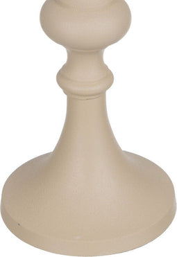 Kaarshouder 13 x 13 x 33 cm Aluminium Crème