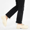 PS Poelman ROCKLAND - Dames Loafers - Chunky instappers met goudkleurige ketting - Crème Wit - Maat 36