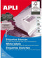 Adhesive labels Apli 105 X 74 mm 500 Sheets White