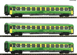 Fleischmann 3 stuks - Set: Eurofima Rijtuigen - GYSEV