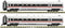 Fleischmann 7760008 N set van 2: Tussenwagon ICE-T (BR 411) van de DB AG 2e klas Bpmbz 411.6, 2e klas Bpmz 411.7