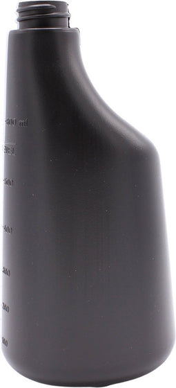 Fles 600 ml polyethyleen zwart