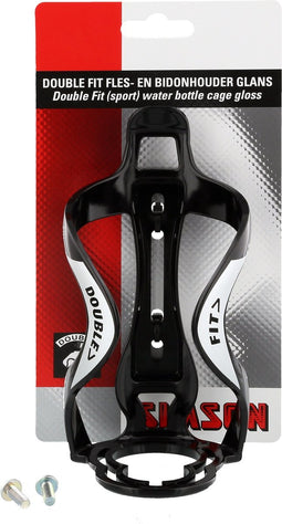 Fles- en bidonhouder Simson Double Fit - glanzend zwart