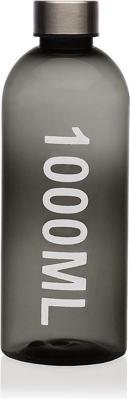 Fles Grijs Staal polyestyreen (1000 ml)