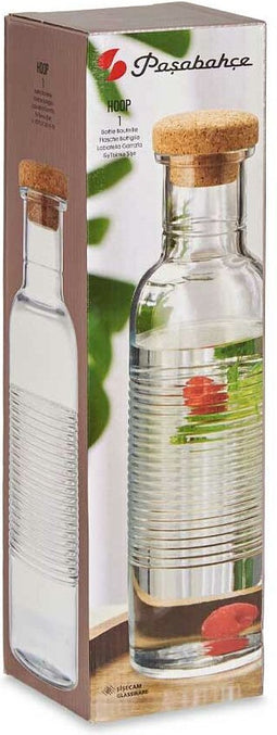 Fles Hoop Transparant Kurk Glas (1070 ml)