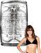 Fleshlight Quickshot Riley Reid - compacte SuperSkin masturbator, seksspeeltje, uiterst realistisch, transparant