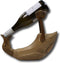 Fleshouder eend - 33x15x26 - Naturel - Teak/bamboe