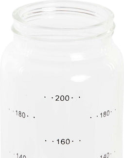 Flesje DKD Home Decor 200 ml 6 x 6 x 16,5 cm Transparant Roestvrij staal Borosilicaatglas