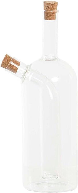 Flesje DKD Home Decor 9 x 6,5 x 21,5 cm Transparant Kurk 500 ml Borosilicaatglas
