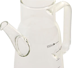 Flesje DKD Home Decor Ziverachtig Roestvrij staal Borosilicaatglas (15 x 9 x 19,6 cm) (550 ml)