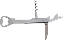 Flesopener-kurkentrekker 14cm Verchroomdverchroomd