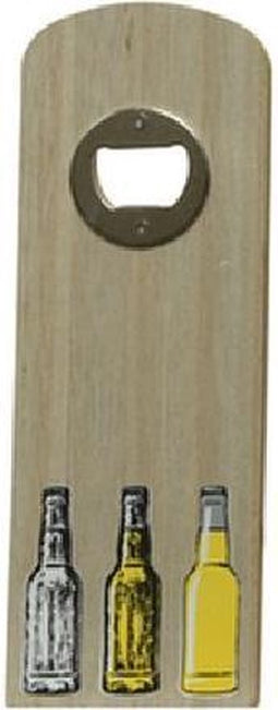 Flessenopener hout met leuke quotes ass